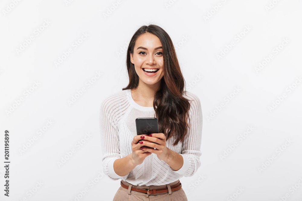 Portrait of a laughing asian businesswoman Portrait of a laughing asian businesswoman