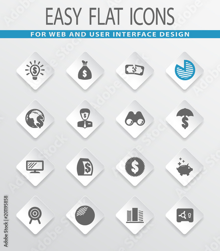 Business icons set