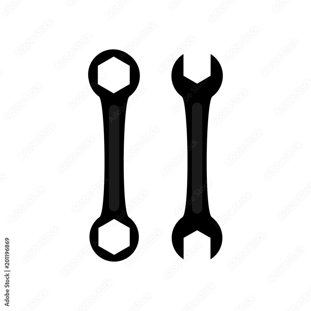 Wrench icon. Vector Illustration Wrench icon. Vector Illustration