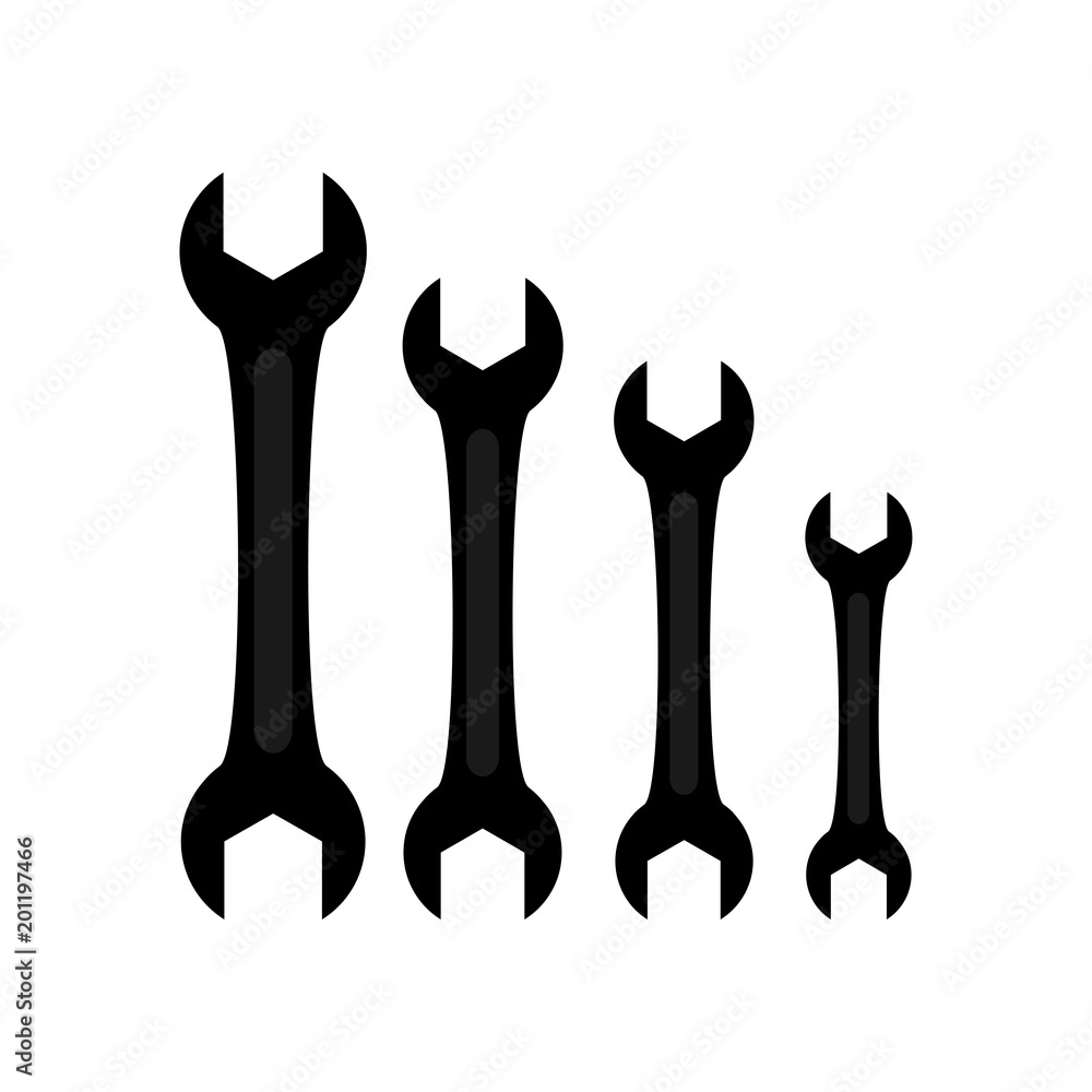 Wrench icon. Vector Illustration Wrench icon. Vector Illustration