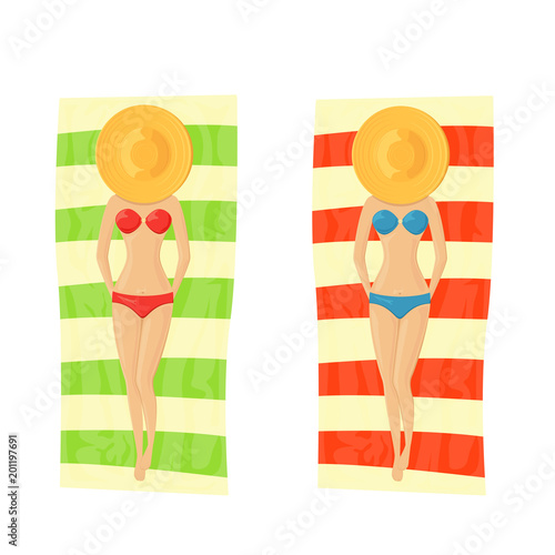 Girls on the beach