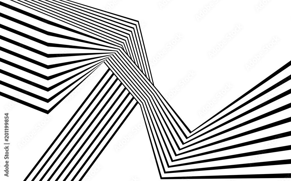 black and white stripe line abstract graphic optical art black and white stripe line abstract graphic optical art