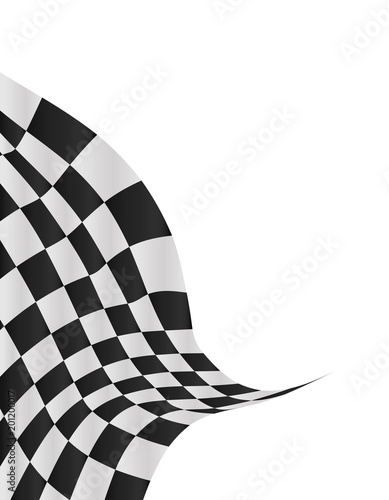 checkered flag background vector race design