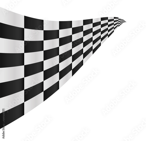 checkered flag background vector race design