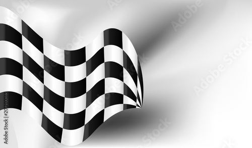 checkered flag background vector race design