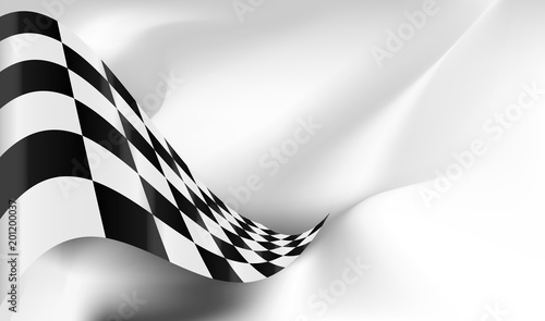 checkered flag background vector race design