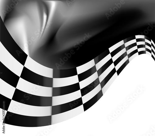 checkered flag background vector race design