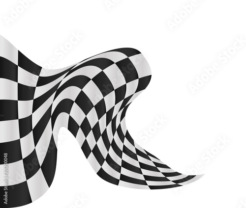 checkered flag background vector race design