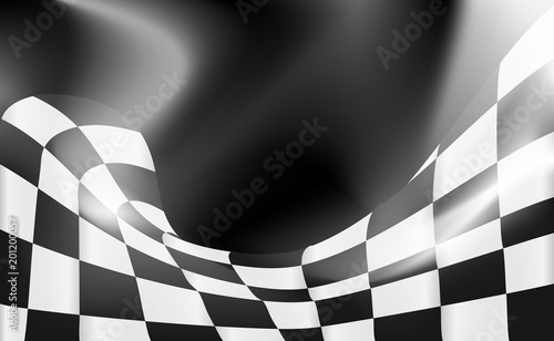 checkered flag background vector race design