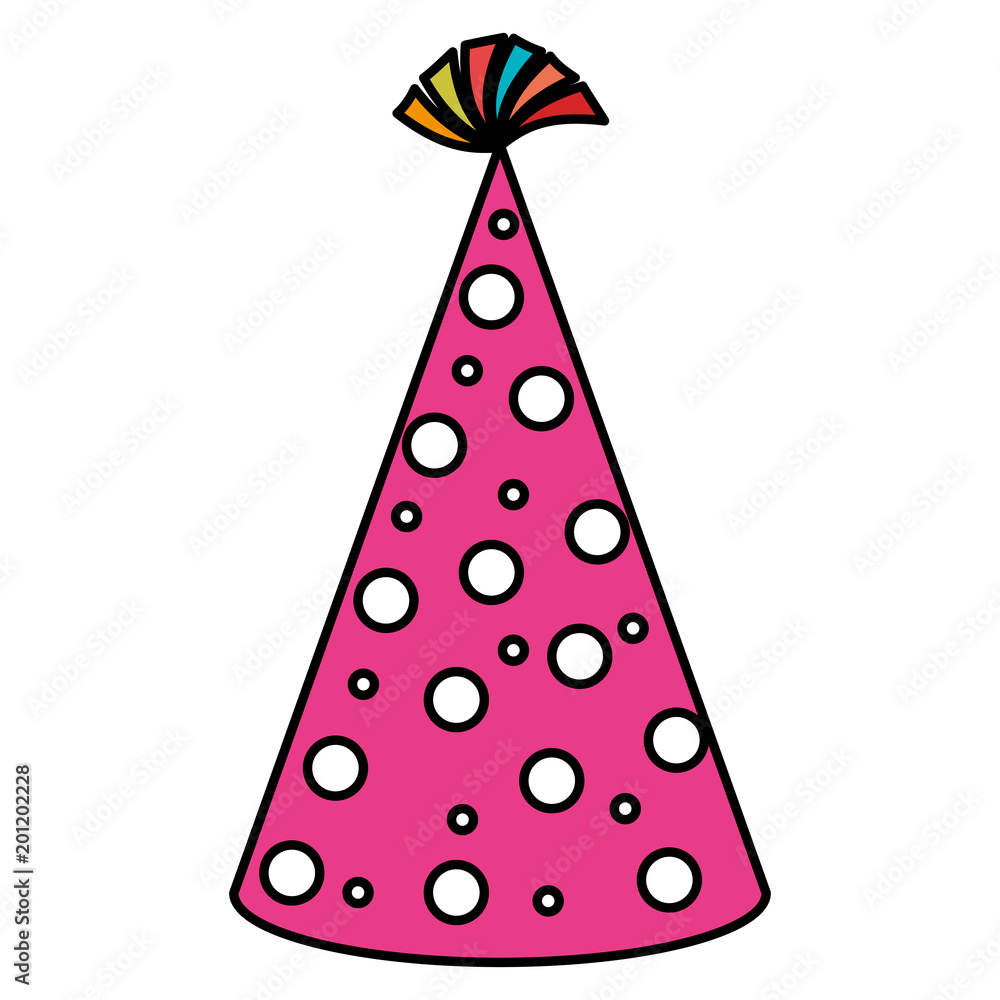 party hat isolated icon vector illustration design party hat isolated icon vector illustration design