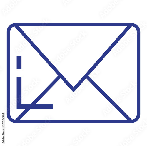 envelope mail isolated icon vector illustration design