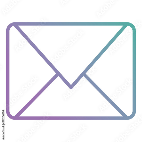 envelope mail isolated icon vector illustration design