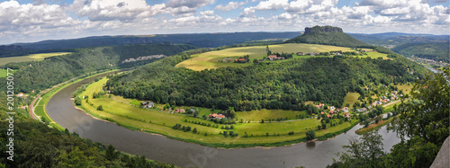View of the Lilienstein in Saxon Switzerland photo