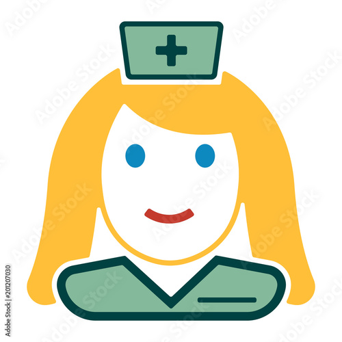 Medizin & Gesundheit Icon - Ärztin