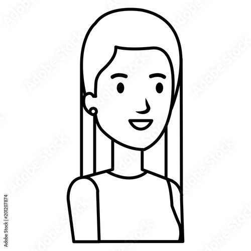 businesswoman avatar character icon vector illustration design