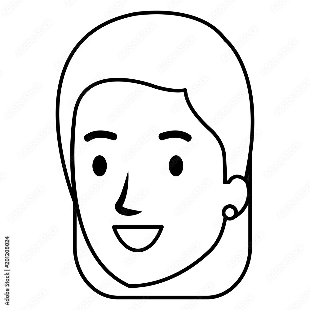 beautiful and young woman head character vector illustration design beautiful and young woman head character vector illustration design
