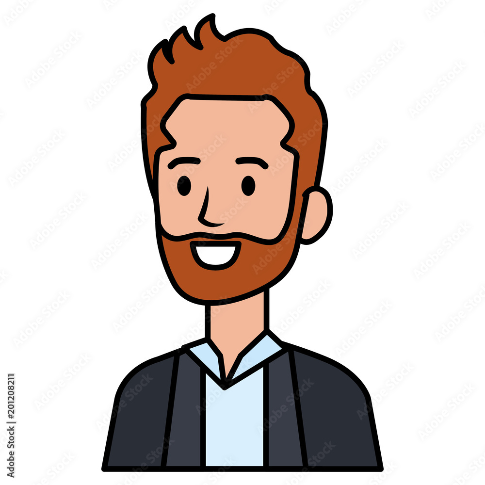 businessman with beard avatar character icon vector illustration design businessman with beard avatar character icon vector illustration design