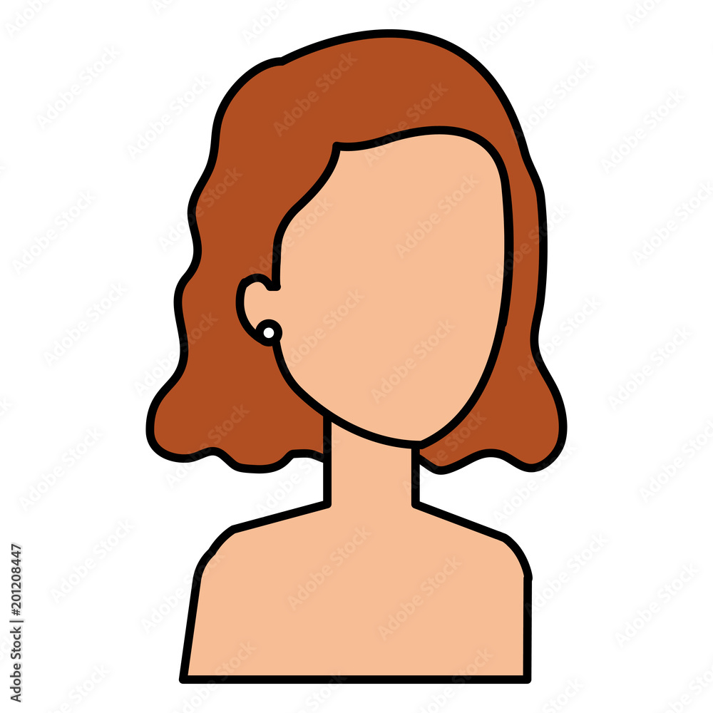 beautiful and young woman shirtless character vector illustration design beautiful and young woman shirtless character vector illustration design