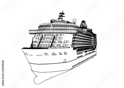 sketch of a vector liner cruise
