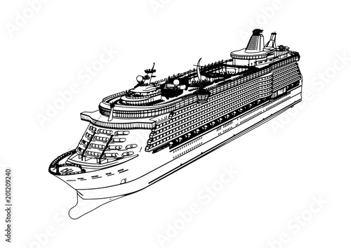 sketch of a vector liner cruise