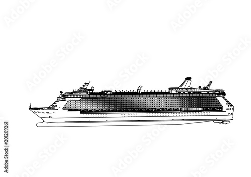 sketch of a vector liner cruise