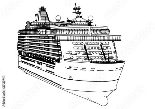 sketch of a vector liner cruise