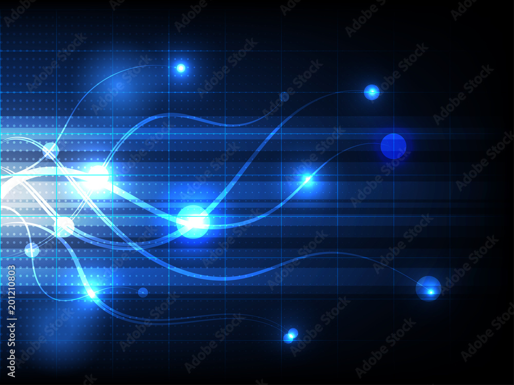 Abstract line background technology concept design