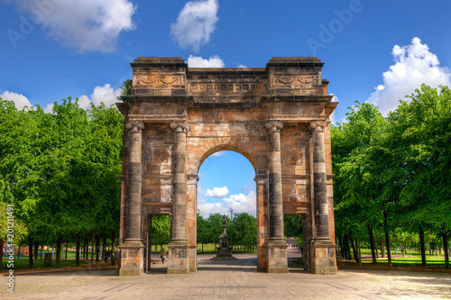 McLennan Arch in Glasgow Green, Scotland.