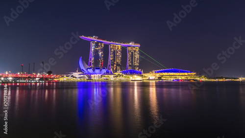 Editorial of Cityscape Marina Bay sand view of Singapore 2