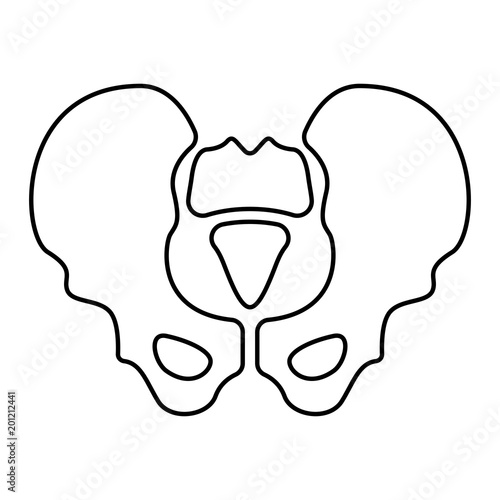 Medizin & Gesundheit Icon - Hüftknochen