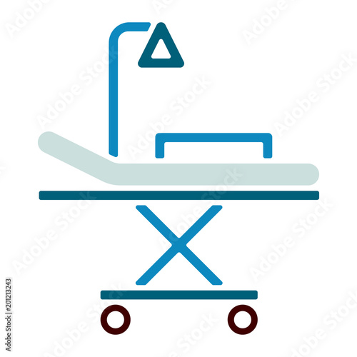 Medizin & Gesundheit Icon - Krankenhausbett