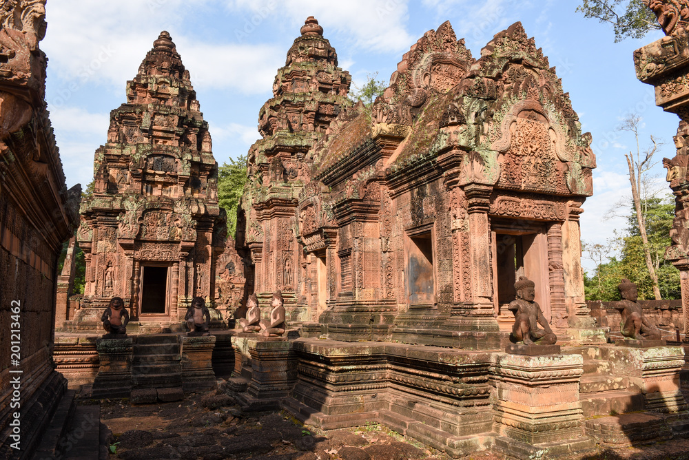 Banteay Srei temple at Siem Reap, Cambodia.