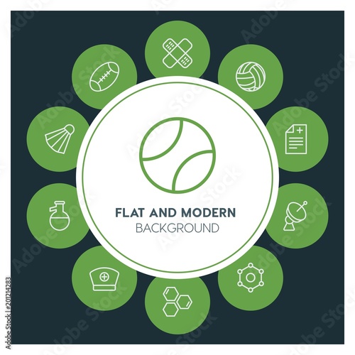 health, science, sports Infographic Circle outline Icons Set. Contains such Icons as  business,  website,  elements,  background,  pattern,  illustration and more. ..Fully Editable. Pixel Perfect