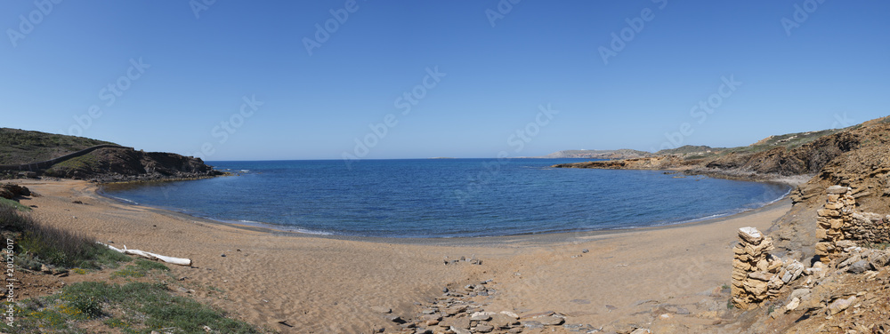 Playa de Cala Mica en Es Mercadal Menorca 