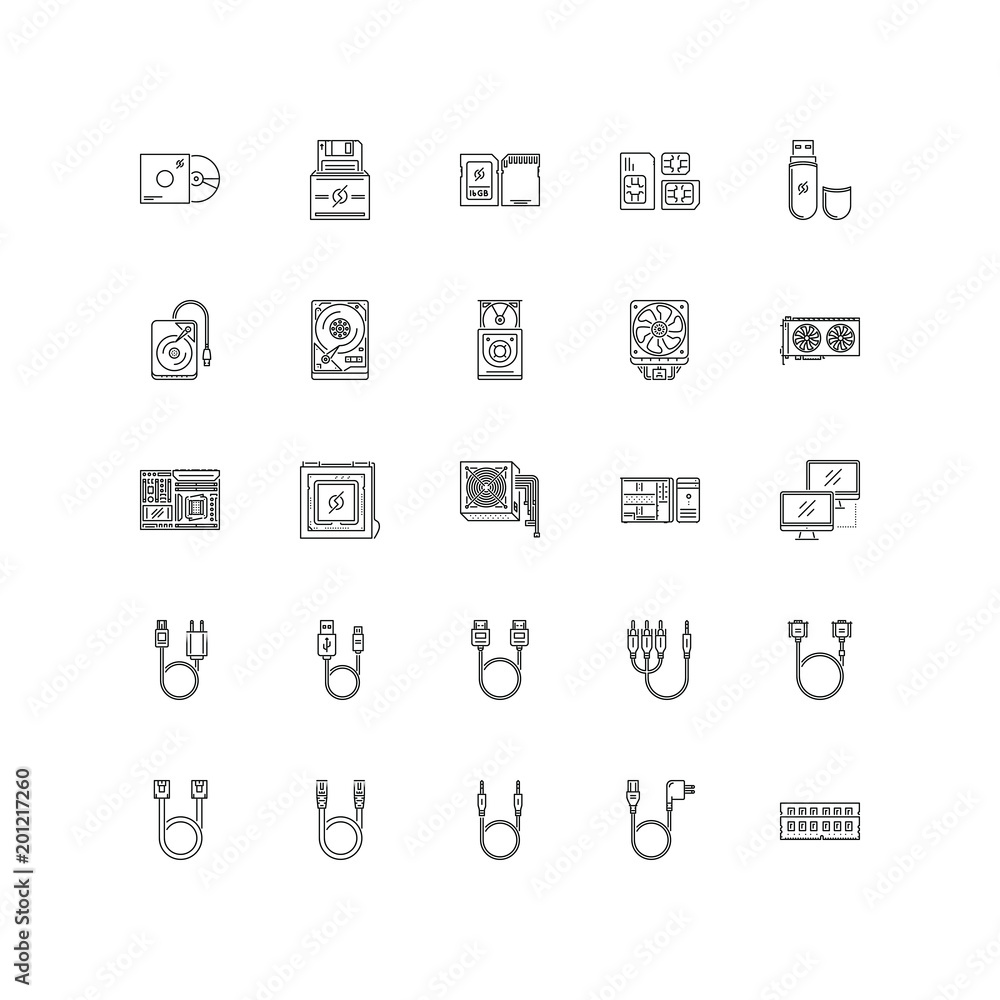 computer outline icons 25 computer outline icons 25