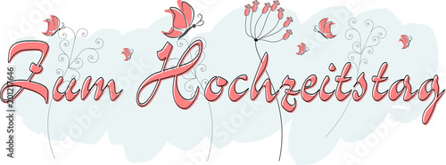 Zum Hochzeitstag - Grußkarte