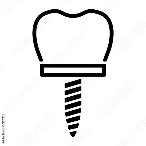 Zahnmedizin Icon - Stiftzahn