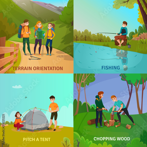 Camping People Design Concept