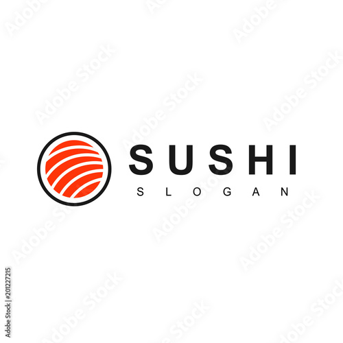 Sushi Logo, Japanese Food Icon