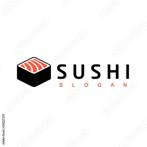 Sushi Logo, Japanese Food Icon