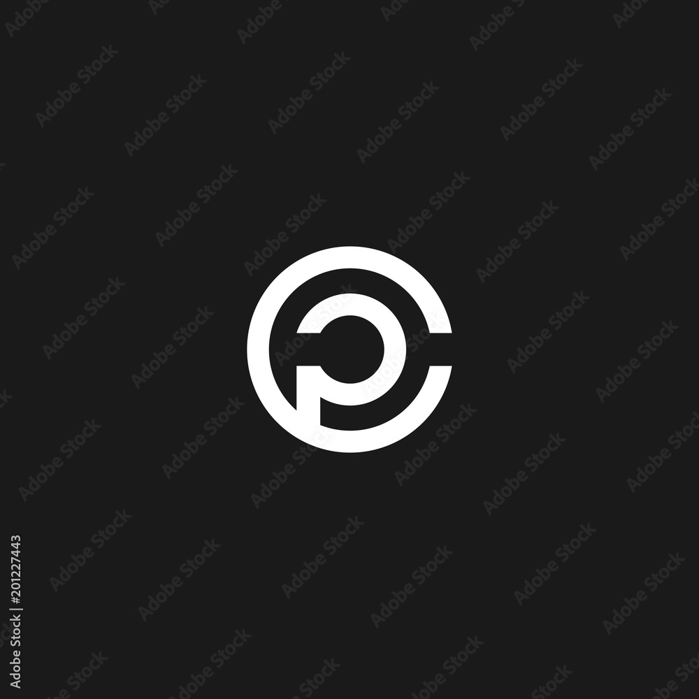 PC or CP logo icon monogram PC or CP logo icon monogram