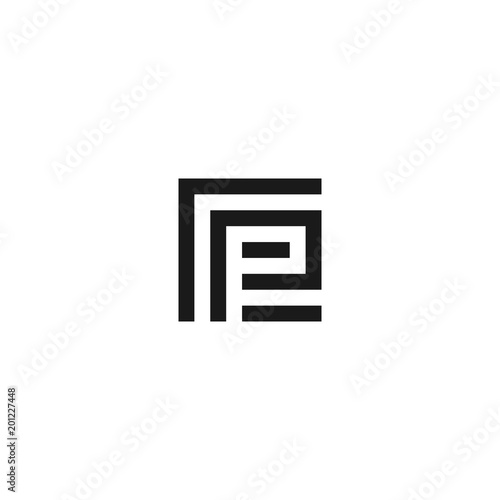 PC or CP logo icon monogram