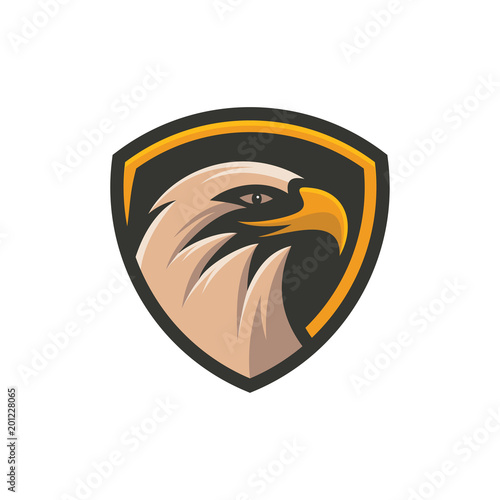 eagle head logo template vector illustration