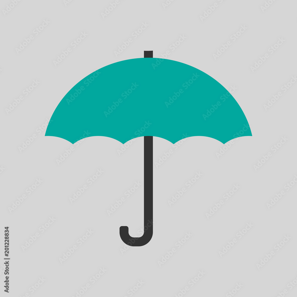 Umbrella Icon. Flat Design. Vector Illustration Umbrella Icon. Flat Design. Vector Illustration
