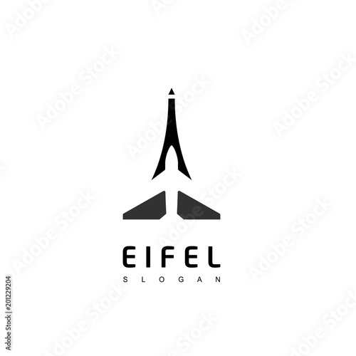 Eifel Tower Of Paris Logo Dsign