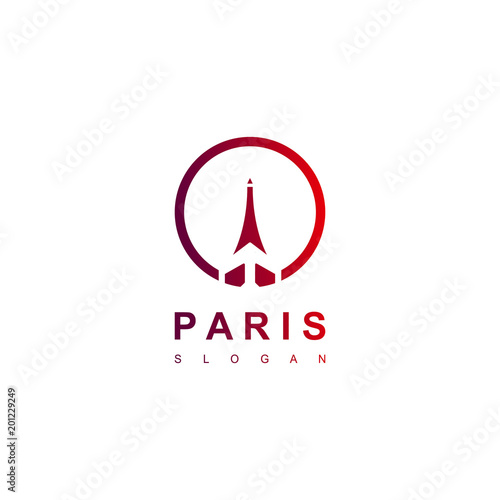 Eifel Tower Of Paris Logo Dsign