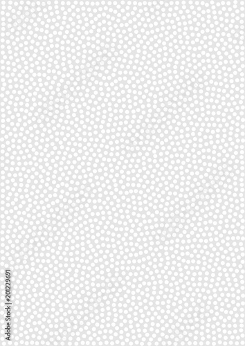 Abstract Halftone White Dots on Gray Background, A4 size. a4 format. Vector illustration