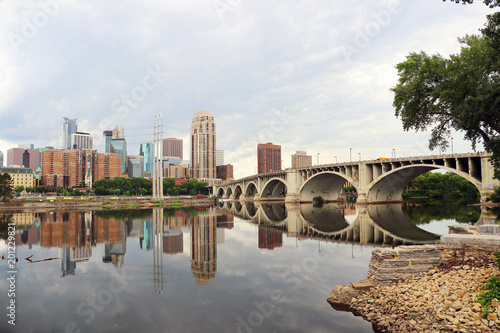 Εκτύπωση καμβά Cloudy morning in Minneapolis