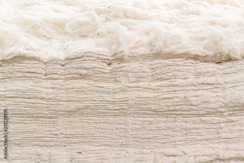 Background from the raw cotton fiber photo