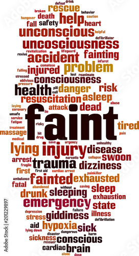 Faint  word cloud